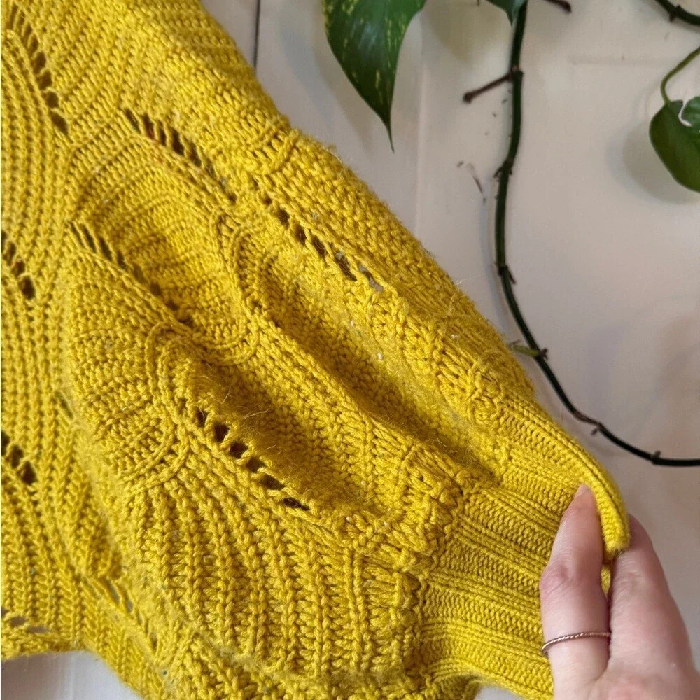 Elodie Mustard Knit Women's Sweater